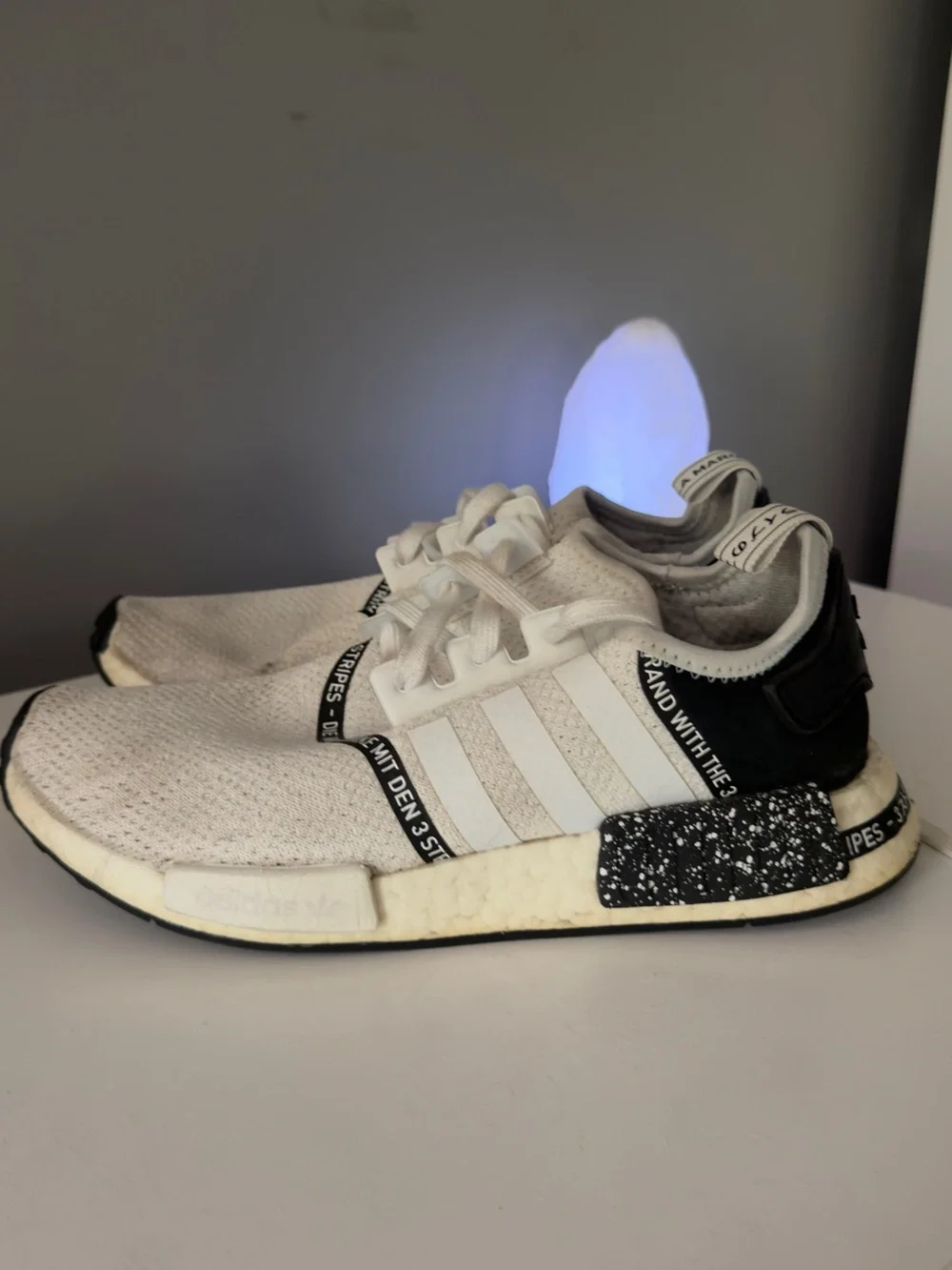 Kids White & Black Athletic Sneakers - Brand: